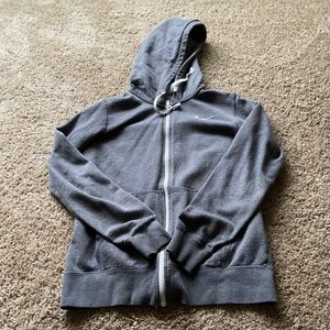 Gray Nike Zip Up Jacket